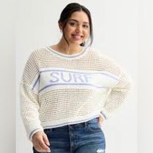NEW SO Crochet Surf Sweater